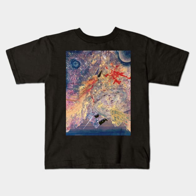 Kozmik Thang! Series: "Beyond The 9th Galaxy" Kids T-Shirt by AME_Studios